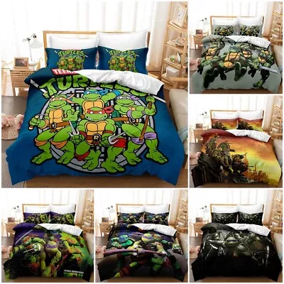 $45.99 • Buy Teenage Mutant Ninja Turtles Doona Duvet Cover Bedding Set  Single DoubleQueen