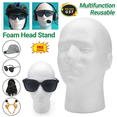 1X Manikin Head Male Female Foam Styrofoam Mannequin Stand Model Wig Hat Display • $16.59