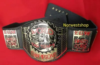 World Tag Team Ecw Championship Belt Brass Plates Adult Size • $140
