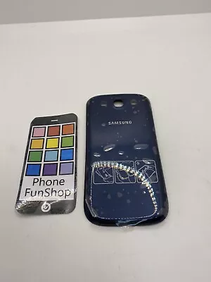 Genuine Samsung Galaxy S3 I9300 Blue Battery Cover - GH98-23340A • £1.99