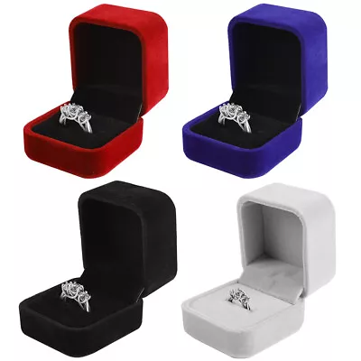 5/10Pack Velvet Earring Boxes Jewelry Gift Ring Organizer Engagement Wedding • $10.96