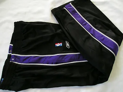 Reebok Rare Vintage MILWAUKEE BUCKS Basketball TEARAWAY Track-jersey Pant Sz 2XL • $109.99