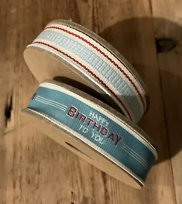 East Of India Ribbon…All Occasions/BirthdayLove…2 Rolls 3m Each.. New… X • £5
