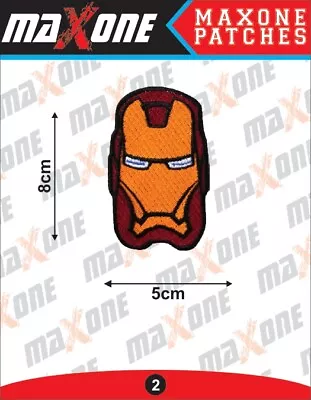 IRON MAN AVENGERS MARVEL Embroidered Iron On / Sew On Patch Badge 8cm X 5cm • £2.79