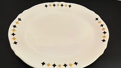 Mayer China Beaver Falls PA Restaurant Ware Oval 12“ Platter  USA Vintage • $12