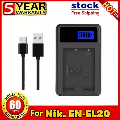 Battery Charger For ENEL20 Nikon Coolpix A P1000 1 AW1 1 J1 1 J2 1 J3 1 S1 1 V3 • $24.80