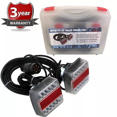 £28.99 • Buy 10 Metre Led 5 Function Strong Magnetic Trailer Light Board Set Car Boat 7 Pin