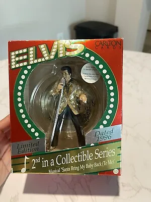 Carlton 1996 Elvis Limited Edition Heirloom Christmas Holiday Ornament KG JD • $16