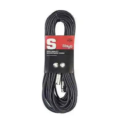 Stagg 20m XLR To XLR Microphone Cable Black • £19.99