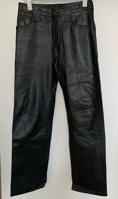 AERO Leather Authentic Steerhide Leather Pants Men Size 30 Used From Japan • $1116.67