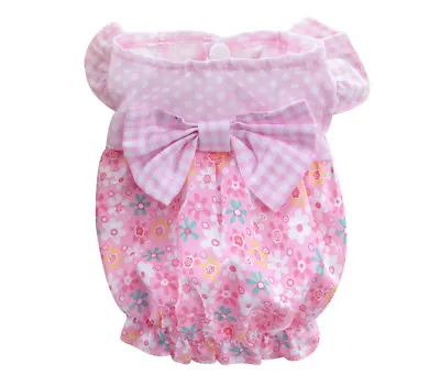 Cat Dog Dress Pet Clothes Vest Clothing For Chihuahua Teacup Yorkie Maltese Pink • $6.99