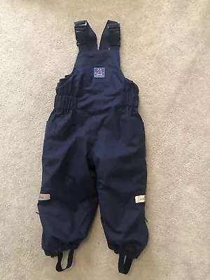 £12.50 • Buy Jojo Maman Bebe Waterproof Fleeced Lined Dungarees Trousers 6–12 Months