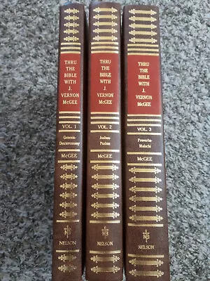 Thru The Bible With J. Vernon McGee | FIRST 3 VOUMES | 1981 Hardcovers • $26.99