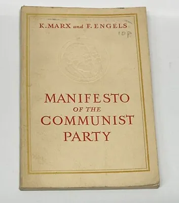 Old Soviet Edition Karl Marx Frederick Engels  The Communist Manifesto 1969 USSR • £14.99