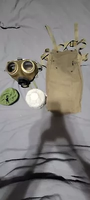 Vintage Hungarian Military Surplus M76 Gas Mask With Filter & Bag • $40