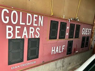 Vintage Kutztown University Daktronics Scoreboard Golden Bears 12'x4'x6  • $499.99