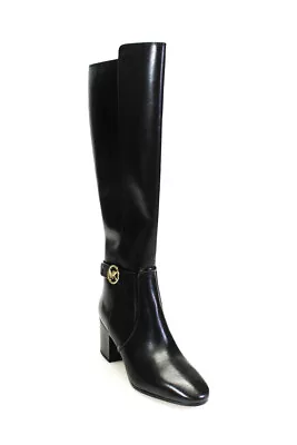 Michael Michael Kors Womens Knee High Carmen Boots Black Leather Size 6M • $109