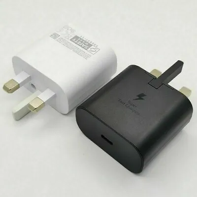 Genuine 25W Super Fast Charger Adapter Plug  For Samsung Galaxy Phones UK • £7.49