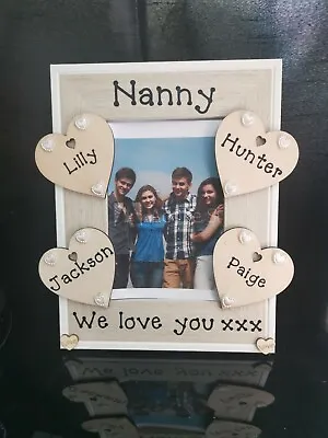 Personalised Nan Grandad Grandma Gran Grandparents Photo Picture Frame Gift.. • £11.95