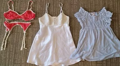 Victoria Secret Lot Lingerie Small Medium 4 6 Bra Babydoll Wedding • $9.99