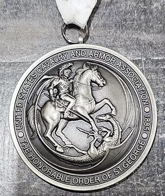 U.S. Cavalry And Armor Association Order Of St George Black Medallion OSG  • $308.88