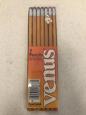 New Vintage Faber Castell Venus Pencils Package 7 #2 Cedar Wood USA  • $5.92