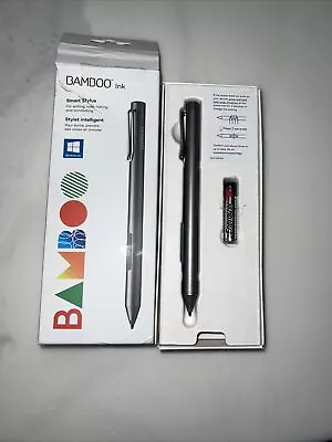 Wacom Bamboo Ink Smart Stylus Aluminum Grey Small CS323AG0A For Windows Ink • $11.99