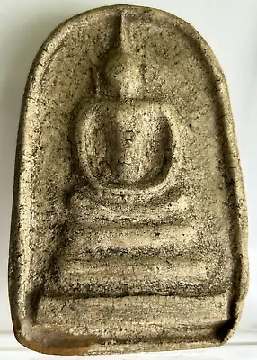 Antique Thai Buddha Amulet Phra Somdej Vtg Figure Wat Raking Lucky Pendant Mark • £750.61