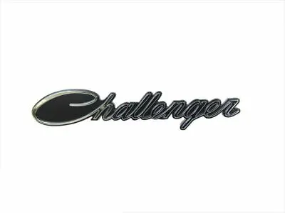 2008-14 Dodge Challenger CHROME BLACK SCRIPT GRILLE EMBLEM MOPAR OEM 68214446AA • $61.75