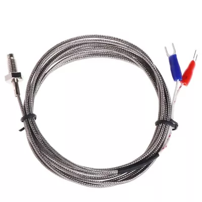 K Type Grounded Thermocouple Temperature Sensor Probe Two Wires M6 Screw Sensor • $15.04