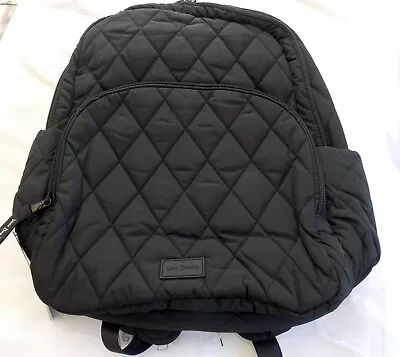 Vera Bradley BLACK Ultralight 14.5  Small Backpack NWT $185 • $77.90