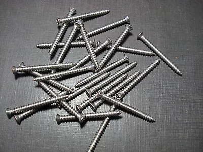 25 Chevy Cadillac #8 X 1-3/4  W/#6 Phillips Oval Stainless Garnish Screws GM  • $13.99