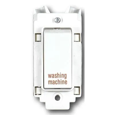 Crabtree 4460/WM Grid Switch 20a DP Marked  Washing Machine  • £8.40