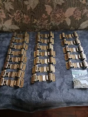 Vtg Lot Of 60+ Pieces Of Brass Finish Hinges And Drawer Pulls W/hardware • $9.99