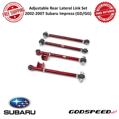 Godspeed Adjustable Rear Lateral Link Set For 2002-07 Subaru Impreza (GD / GG) • $212.50