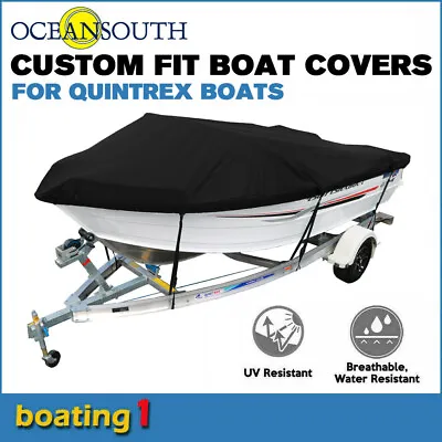 $255 • Buy Oceansouth Custom Fit Boat Cover For Quintrex 430 Fishabout Runabout Boat
