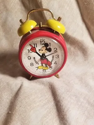 Vintage Bradley Mickey Mouse Clock Made In Germany • $19.99