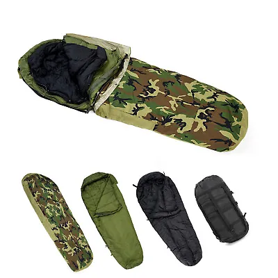 MT Army Woodland Military Modular Sleeping Bags System With Bivy Cover For Cold  • $215.99