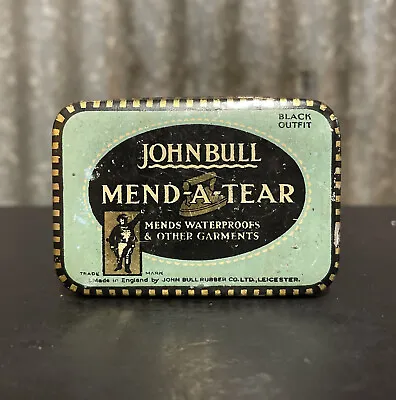 JOHN BULL MEND-A-TEAR Vintage Cycle Outfit Tyre Repair Patch Tin Auto Garage • $53.90