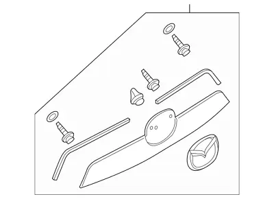 2013-2016 Mazda CX-5 OEM Rear Liftgate Garnish Molding KD45-50-810A-86 • $159.95