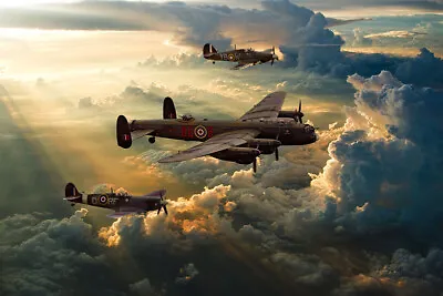 £19.99 • Buy BBMF , Lancaster,  Spitfire,  Hurricane,  Canvas Various Sizes Free Delivery 