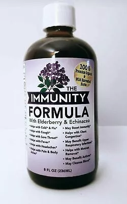 Immune Formula Tonic With Organic  Elderberry  And *Echinacea* 8 Ounces • $22.99
