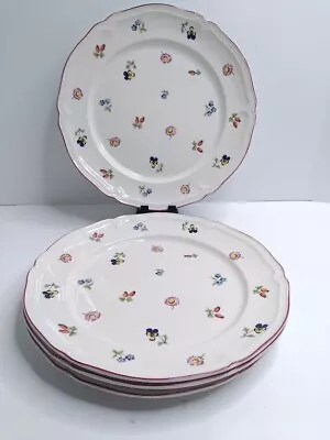 Villeroy & Boch Petite Fleur Dinner Plates 10½  Depuis 1748 Set Of Four • $128.50