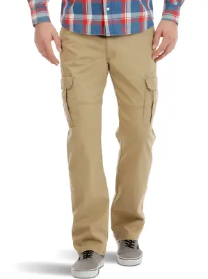 Men's Wrangler Cargo Pants W Stretch Relaxed Fit Tech Pocket CHOOSE SIZE & COLOR • $26.99