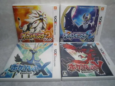 $118.45 • Buy Nintendo 3DS Pokemon Sun Moon X Y Set Of 4 Used With Case From Japan F/S