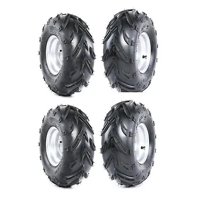 4pc 7  Front Rear 16x8-7  Wheel Rim + Tire For ATV Quad 4 Wheeler Go Kart • $245.38