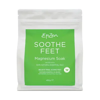 £4.53 • Buy Epzen Soothe Feet Magnesium Soak Crystals 450g - Essential Oil Blend Peppermint