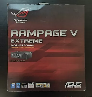 ASUS RAMPAGE V EXTREME/U3.1 Motherboard + I7 5960X + 16GB DDR4RAM Gaming Bundle  • £289.99