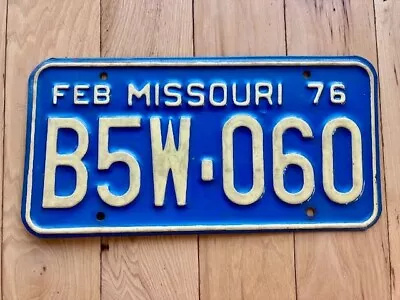 1976 Missouri License Plate • $19.99