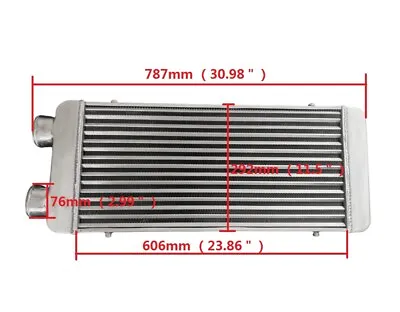 $149 • Buy Aluminum Universal Intercooler Overall 31 X13 X3 , 3  Inlet&Outlet Same One Side